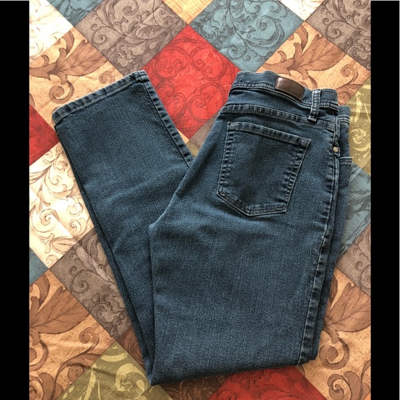 Classic Fit Lee Straight Leg Dark Blue Jeans Sz 8P - Picture 7 of 8